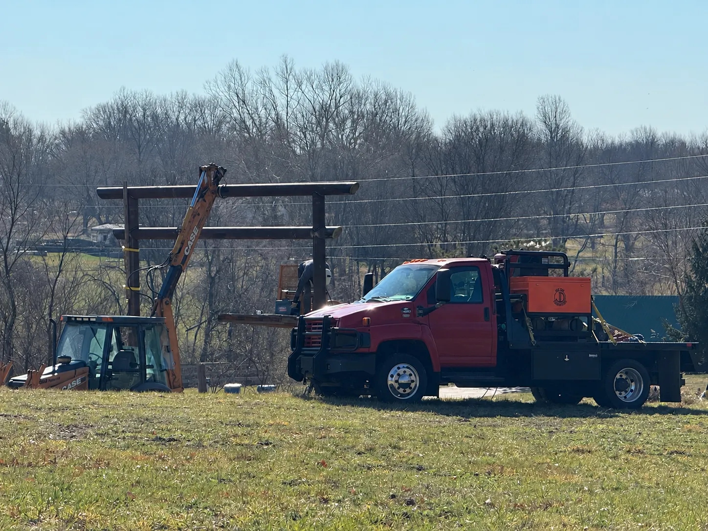 JD Metal Fabrication mobile welding truck on site